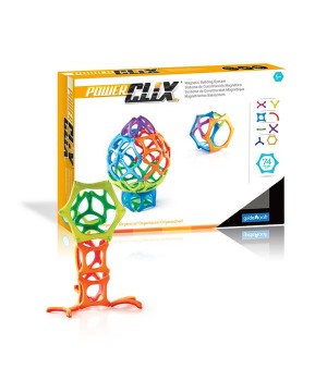 Магнітний конструктор Guidecraft PowerClix Organics, 74 деталі (G9432)