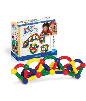 Магнітний конструктор Guidecraft Better Builders, 100 деталей (G8302)