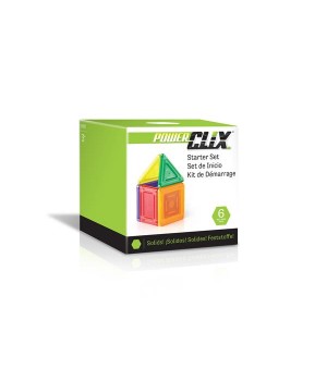 Магнітний конструктор Guidecraft PowerClix Solids Базовий набір, 6 деталей (G9481)