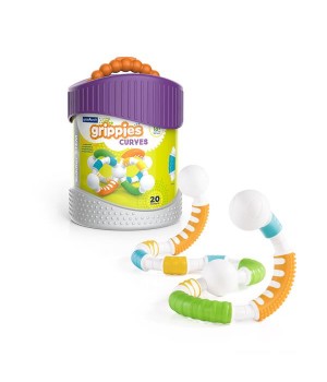 Магнітний конструктор Guidecraft Grippies Curves, 20 деталей (G8319)