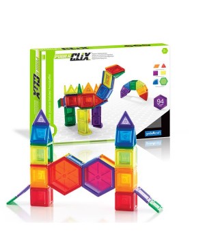 Магнітний конструктор Guidecraft PowerClix Solids, 94 деталі (G9423)