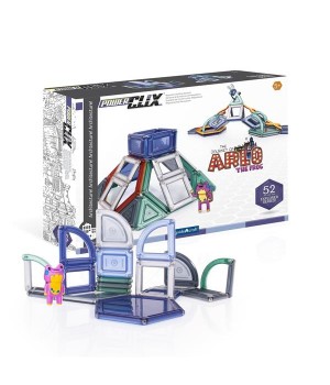 Магнітний конструктор Guidecraft PowerClix Explorer Series Архітектура, 52 деталі (G9472)