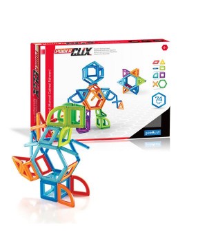 Магнітний конструктор Guidecraft PowerClix Frames, 74 деталі (G9201)
