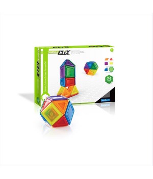 Магнітний конструктор Guidecraft PowerClix Solids, 24 деталі (G9420)