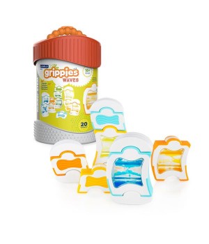 Магнітний конструктор Guidecraft Grippies Waves, 20 деталей (G8323)