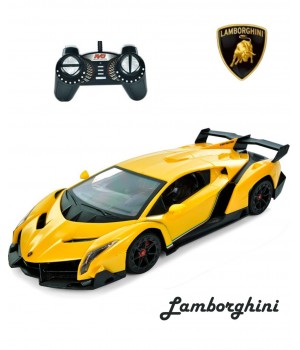 Радіокерована машина Lamborghini (28 см), металевий ударостійкий корпус, яскраве світло фар, колір жовтий (000304C) Радіокерована машина Lamborghini (28 см), металевий ударостійкий корпус, яскраве світло фар, колір жовтий (000304C)