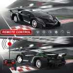 Машинка на радиоуправлении Lamborghini super car 1:16 с  ярким светом фар,  цвет черный (000302C) 