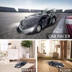 Машинка на радиоуправлении Lamborghini 1:16 с  ярким светом фар, спортивная гонка для детей, цвет черный (000303C) 